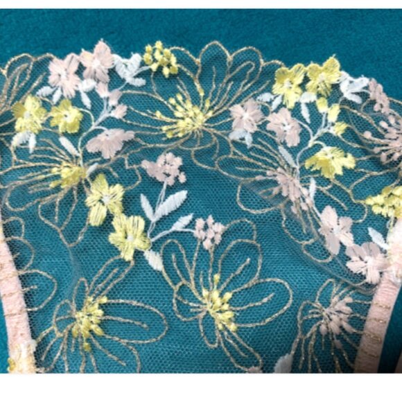 Victoria's Secret Dream Angels Wicked Wildflower Embroidery Unlined Bra 38D Set - Picture 15 of 16